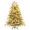 Artificial Pre-lit Christmas Tree Hinged Xmas Tree With Warm White Led Lights